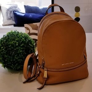 Michael Kors Rhea Pebble Leather Backpack